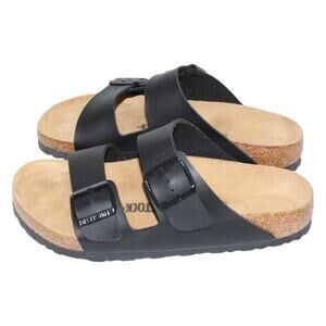 Birkenstock Arizona Birko-Flor Black Size 40 Regular Wide Width